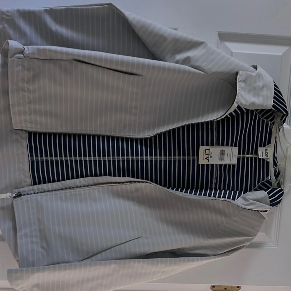 LIV Outdoor Women's Striped Gray All Weather Jacket - Picture 4 of 7